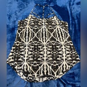 Express Black and White Patterned Camisole